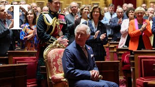 King Charles receives standing ovation in French senate