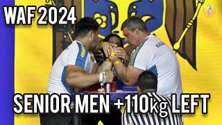 【WAF世界アームレスリング選手権大会 2024】シニア男子 +110㎏級レフトハンド/World Championships 2024 Senior Men +110㎏ Left Arm