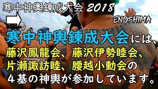 30年   江ノ島 寒中神輿錬成大会  神輿新成人を祝う渡御です迫力満点です。。