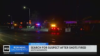 Police search for suspect after shots fired in south Sacramento