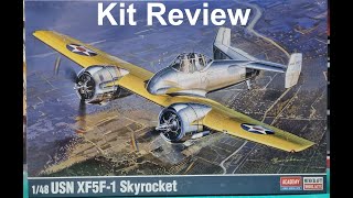 1/48 Academy USN XF5F-1 Skyrocket Kit Review