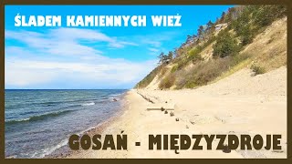 Gosań - Międzyzdroje. Wiosenny spacer po plaży. Wolin. Beach walk. Wolin island, Baltic Sea, Poland