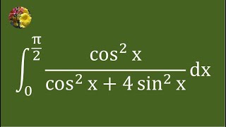 2nd method to evaluate the definite integral using basic techniques