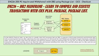 EMZ26 MAINFRAME PC DB2 Compile Cics Programs using Plan, Package, Package List, CHECKCON