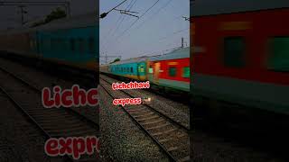 Lichchavi Express With CNB Wap7 Crossing With 130!#shorts#viral#trending#like#subscribe#train#wap7