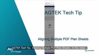 Tech Tip | Aligning Multiple PDF Plan Sheets