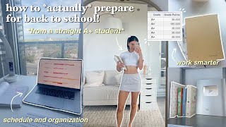 how to prepare for BACK TO SCHOOL 📚 study tips, time management, productive apps, school supplies