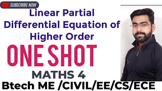 linear partial differential equation if higher order || maths 4 ||btech civil/ME/ECE/CS