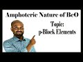 Lesson 25: Amphoteric Nature of BeO | Topic: p-Block Elements | Periodic Properties of Elements