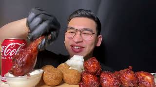 Sub ASMR BHC KOREAN SPICY🔥 CHICKEN MUKBANG EATING SOUND