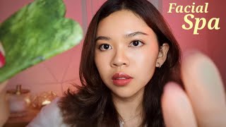 ASMR Thai SPA Facial and Gua Sha Massage ทำสปานวดหน้าให้คุณ 💆‍♀️