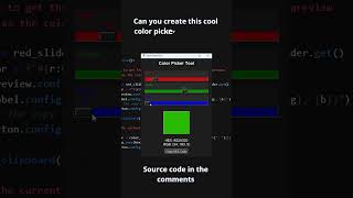 Creating a Custom Color Picker Tool in Python