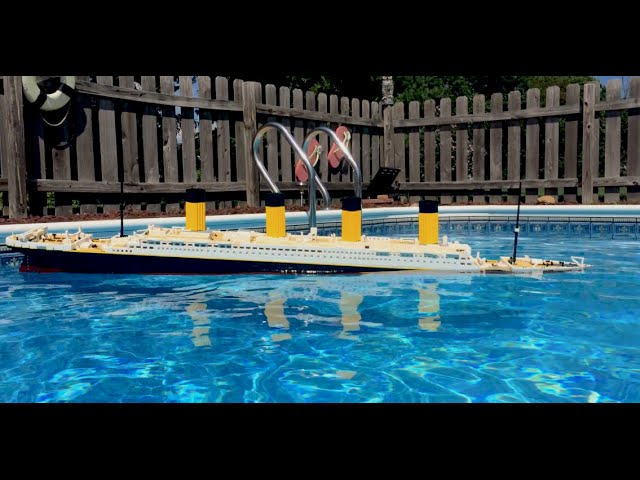 Lego Titanic Sinking Finally Finished My Heavily Modded Lego