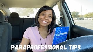 Tips for Paraprofessionals & Education Students