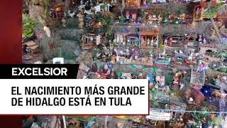 Familia de Hidalgo presume el nacimiento de Jesús más grande de México