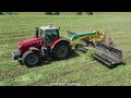 Тракторы massey 8737s и 7624 с валкообразователями oxbo 2334 современная заготовка кормов