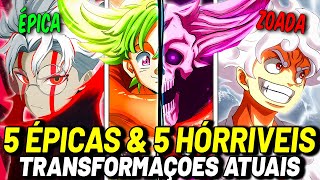 5 TRANSFORMAÇÕES ÉPICAS E 5 TRANSFORMAÇÕES HORRÍVEIS NOS ANIMES ATUALMENTE