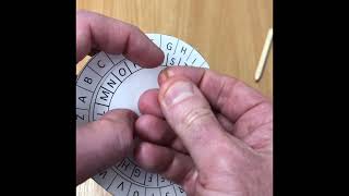 How to create a Caesar Cypher wheel #shorts