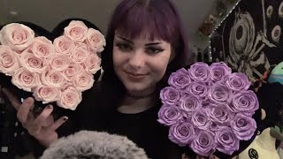 ASMR | Rose Forever Triggers 🥀💜 tapping, rubbing, scratching, etc