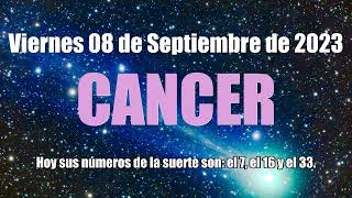 HOROSCOPO CANCER HOY - ESTO TE INTERESA ❤️ AMOR ❤️✅ 08 Septiembre 2023 #horoscopo #cancer #tarot