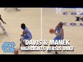 UNC's R.J. Davis and Brady Manek Each Drop 20+ On Duke