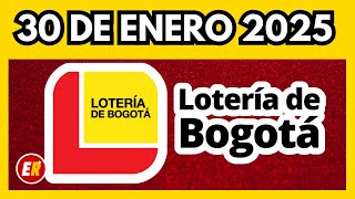 Resultado LOTERIA DE BOGOTA JUEVES 30 de enero de 2025 💫✅💰 ULTIMO SORTEO