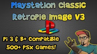 Playstation Pi Version 3 RetroPie 500 Games!