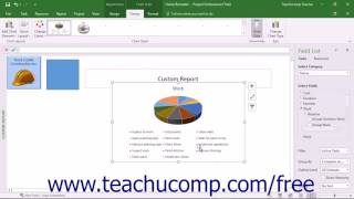 Project 2016 Tutorial Inserting Report Objects Microsoft Training