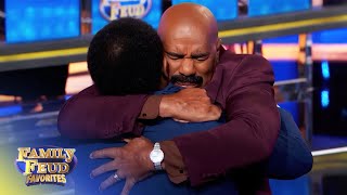 Steve Harvey’s childhood friends visit the Feud?!