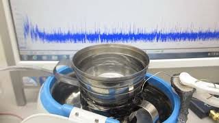 間接容器を利用した、超音波洗浄器（42ｋHz　26W）実験