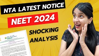 NTA Latest Notice for NEET 2024 | Shocking Analysis🤯 #neet #neet2024 #update