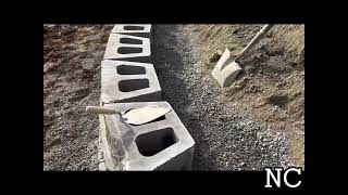 How to build retaining walls with cornerstone 100 blocks