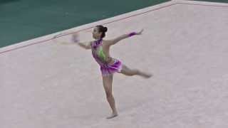 102年全中運韻律體操Rhythmic Gymnastic(高女成隊)汪沅沅_環