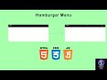 How to Create a Hamburger Menu with HTML, CSS, JS in just 10 minutes! | JavaScript Tutorial