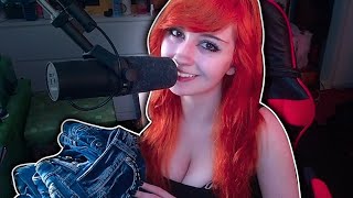 asmr trying on my denim collection | jeans and fabric scratching