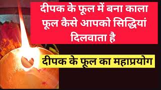 दीपक के फूल में बना काला फूल कैसे आपको सिद्धियां दिलवाता है दीपक के फूल का महाप्रयोग  shiv kripa