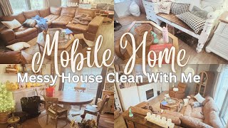 MOBILE HOME CLEAN WITH ME | Messy home