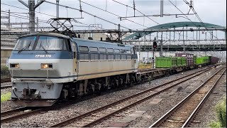 【なんと鮫代走！】【4K】EF66 119［2090ﾚ 仙A107 コンテナ輸送］大宮6番通過　2023年9月16日