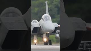 百里基地小松F-15カッコイーグル🦅まさかの306\u0026303奇跡の？滑走路進入♪小松じゃ…まず見れない？#百里基地  #小松基地　#F15 #shorts #Runnaway