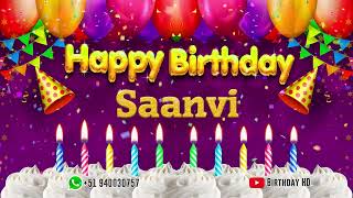 Saanvi Happy birthday To You - Happy Birthday song name Saanvi 🎁