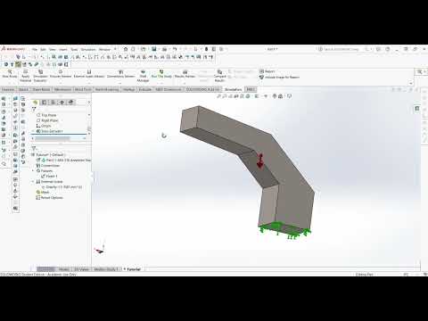 SolidWorks Simulation Tutorial For Beginners - YouTube