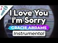 Gracie Abrams - I Love You, I'm Sorry - Karaoke Instrumental (Acoustic)