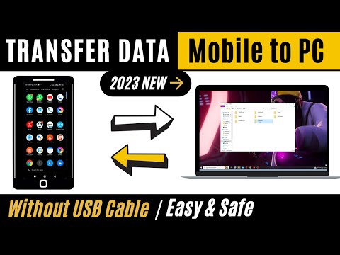 How to Transfer Files From Mobile To Laptop Without USB Cable (2023 NEW)