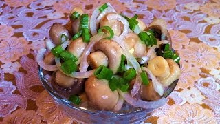 Маринованные Шампиньоны (Закуска) / Маринованные Грибы / Marinated Mushrooms / Простой Рецепт