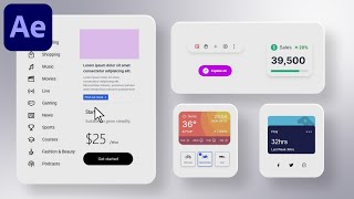 Interactive Minimal UI Animation in After Effects - After Effects Tutorial | Scale Proximity