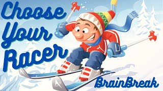 Winter BrainBreak | Gonoodle inspired | Ski & Snowboarding Races
