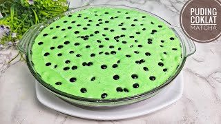 SAYA COBA COBA TAMBAHKAN BAHAN INI TERNYATA HASILNYA LUAR BIASA |KUE PUDING COKLAT CREAM MATCHA