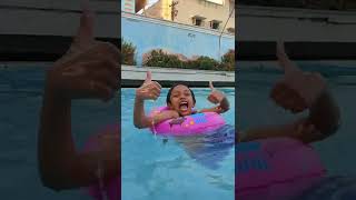 Kids at swimming pool - beat the summer - fun & entertainment with kids
