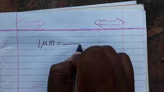 Convert micro meter to meter