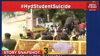 Protests Against HRD Minister Over Hyderabad Student’s Suicide